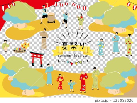 享受夏日祭的人 享受夏日祭的人 125058026