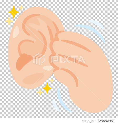 耳朵接受按摩的插圖 耳朵接受按摩的插圖 125058451