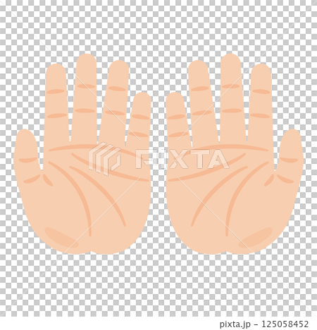 雙掌的插圖 雙掌的插圖 125058452