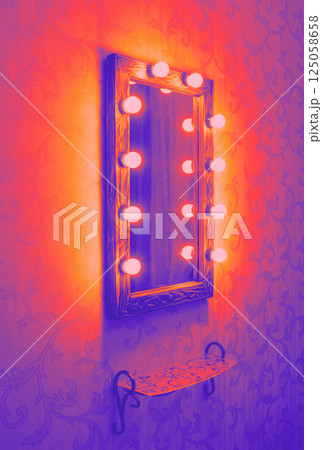 Makeup place in vivid neon hues 125058658