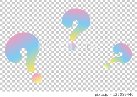 Colorful question mark illustration Colorful question mark illustration 125059446
