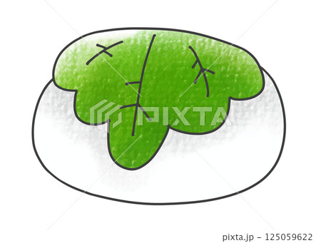 ゆるめシンプル柏餅　アナログ風 125059622