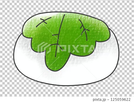 ゆるめシンプル柏餅　アナログ風 125059622