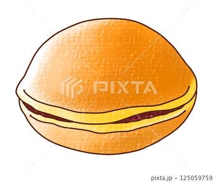 ゆるめシンプルどら焼き アナログ風 ゆるめシンプルどら焼き アナログ風 125059759