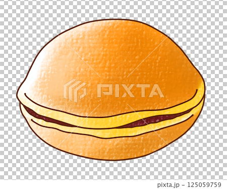 ゆるめシンプルどら焼き アナログ風 ゆるめシンプルどら焼き アナログ風 125059759