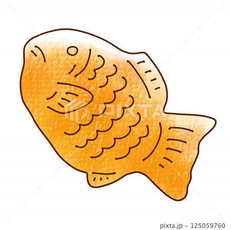 ゆるめシンプルたい焼き アナログ風 ゆるめシンプルたい焼き アナログ風 125059760