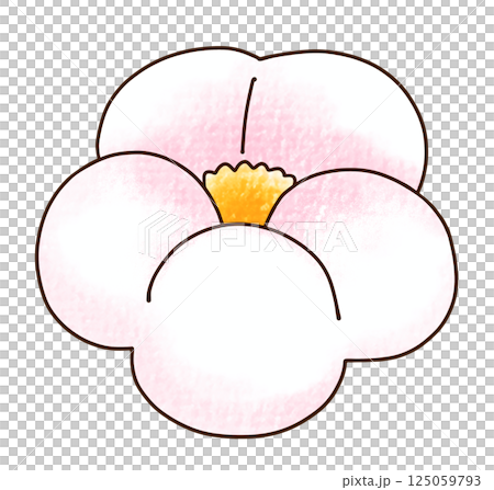 ゆるめシンプルな梅の花の練り切り　アナログ風 125059793