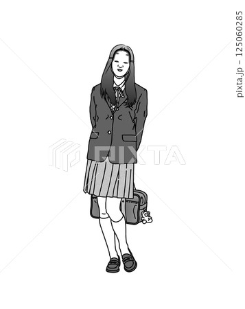 能面を着けた女子高生 A 125060285