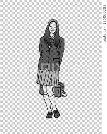 能面を着けた女子高生 A 125060285