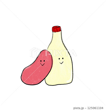 明太マヨ キャラクターのイラスト素材 [125061104] - PIXTA