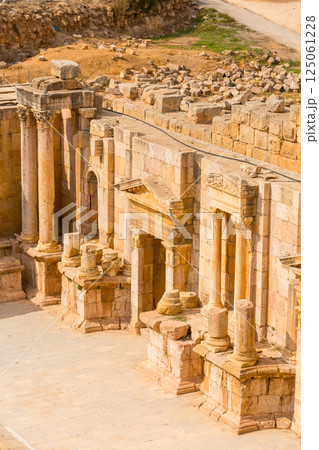 Amphitheater South Theatre in Jerash, Jordan Amphitheater South Theatre in Jerash, Jordan 125061228