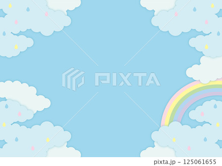 背景素材-梅雨イメージ2025-2ベク 背景素材-梅雨イメージ2025-2ベク 125061655