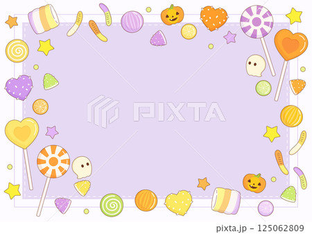 purple halloween candy party frame 2 125062809