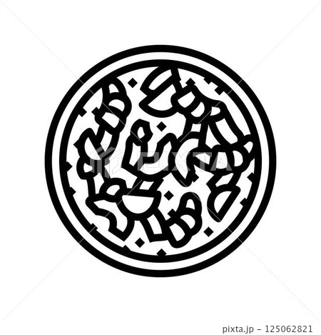 ceviche fish line icon vector illustration ceviche fish line icon vector illustration 125062821