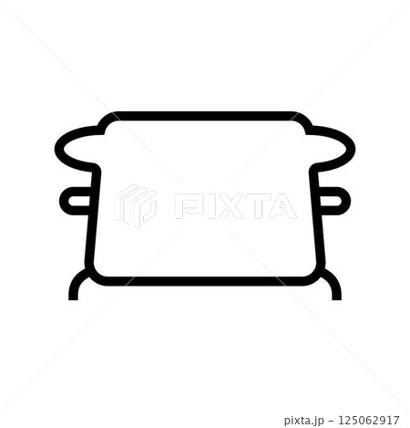 windshield snow cover accessory line icon vector illustration 125062917