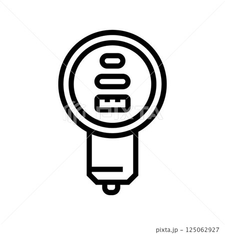 usb car charger accessory line icon vector illustration 125062927