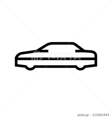 car cover accessory line icon vector illustration 125062943