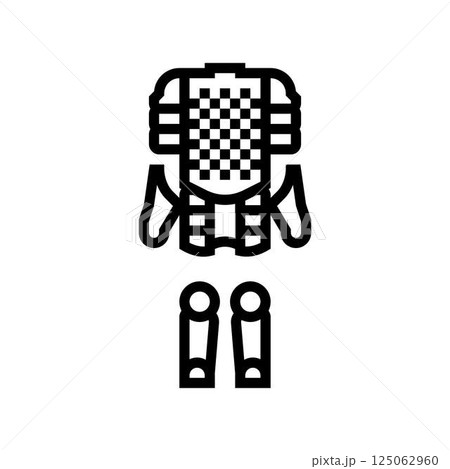 armor byzantine line icon vector illustration 125062960