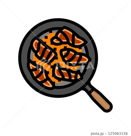 teriyaki fish color icon vector illustration teriyaki fish color icon vector illustration 125063156