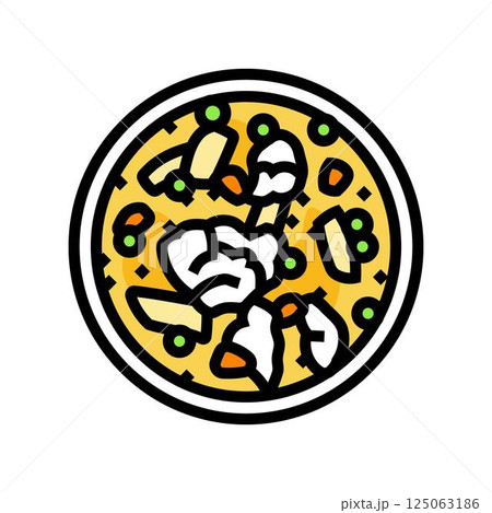 soup fish color icon vector illustration 125063186