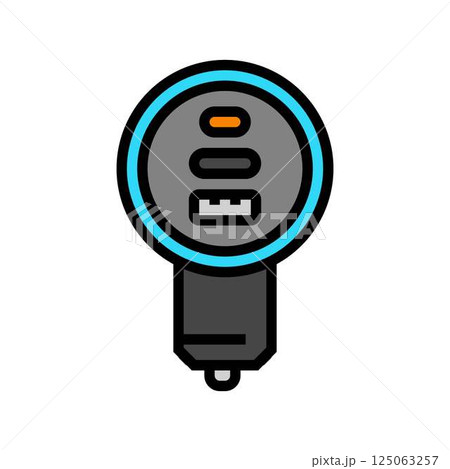 usb car charger accessory color icon vector illustration 125063257