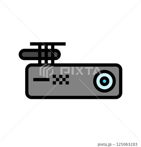 dash cam accessory color icon vector illustration dash cam accessory color icon vector illustration 125063283