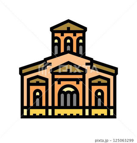 church byzantine color icon vector illustration church byzantine color icon vector illustration 125063299