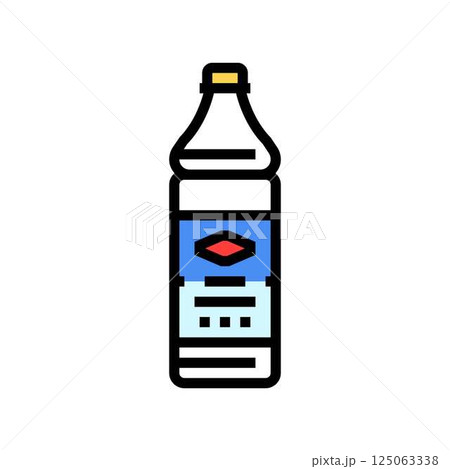 bottle bleach color icon vector illustration bottle bleach color icon vector illustration 125063338