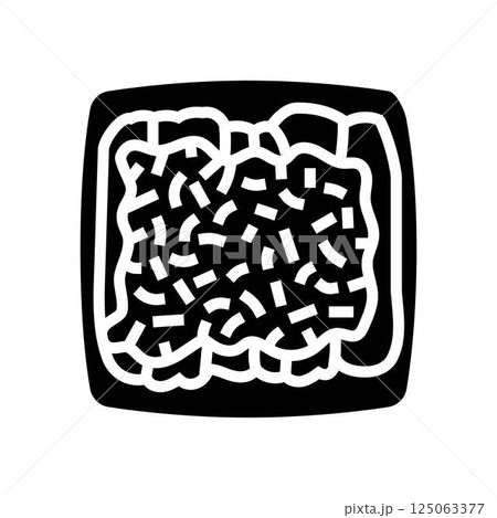 enchiladas chicken dish glyph icon vector illustration enchiladas chicken dish glyph icon vector illustration 125063377