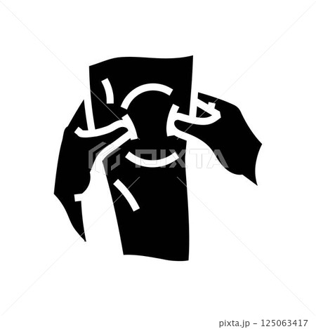 knees massage therapy glyph icon vector illustration 125063417