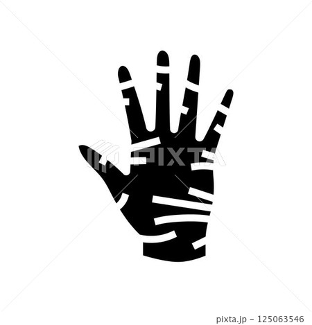 gloves for food handling glyph icon vector illustration 125063546