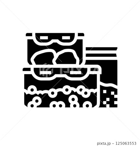 proper food storage food safety glyph icon vector illustration 125063553