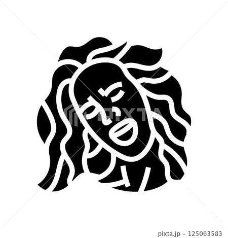 euphoria woman expression glyph icon vector illustration 125063583