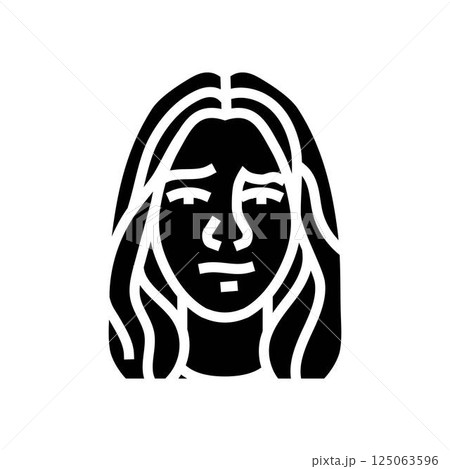 disapproval woman expression glyph icon vector illustration 125063596