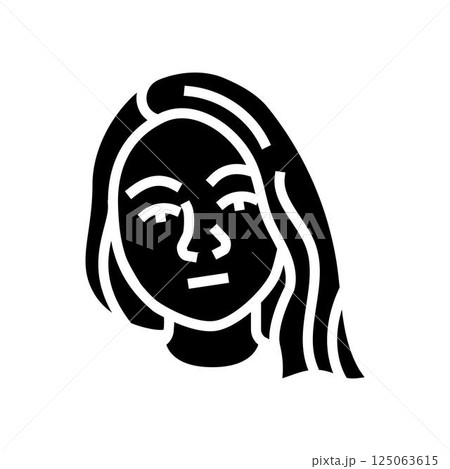 indifference woman expression glyph icon vector illustration indifference woman expression glyph icon vector illustration 125063615