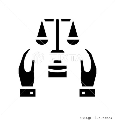 legal shield corporate law glyph icon vector illustration legal shield corporate law glyph icon vector illustration 125063623