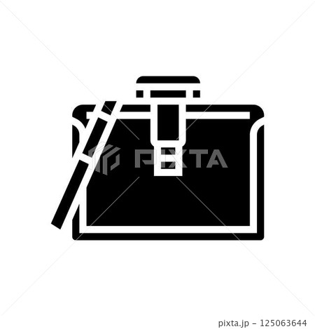 legal briefcase corporate law glyph icon vector illustration 125063644