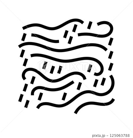 rain and wind hurricane disaster line icon vector illustration 125063788