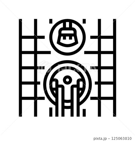 tile grout cleaning home maintenance line icon vector illustration tile grout cleaning home maintenance line icon vector illustration 125063810
