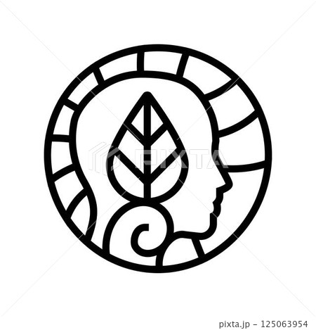 natural skincare ayurveda line icon vector illustration 125063954