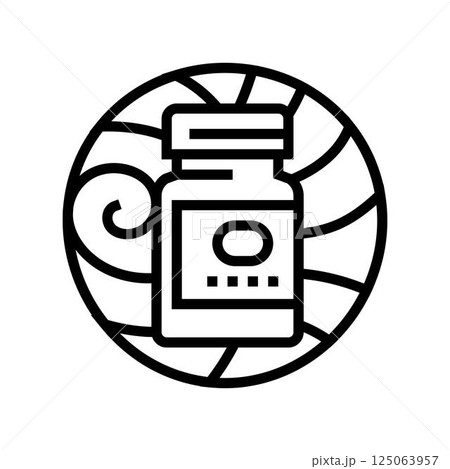 ayurvedic supplements ayurveda line icon vector illustration ayurvedic supplements ayurveda line icon vector illustration 125063957