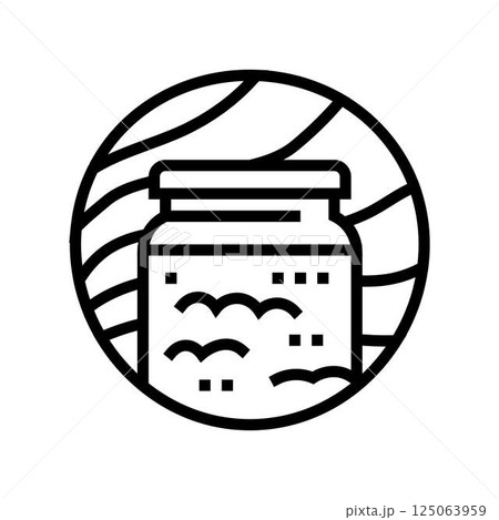 ghee ayurveda line icon vector illustration 125063959