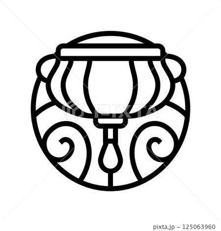 shirodhara ayurveda line icon vector illustration shirodhara ayurveda line icon vector illustration 125063960