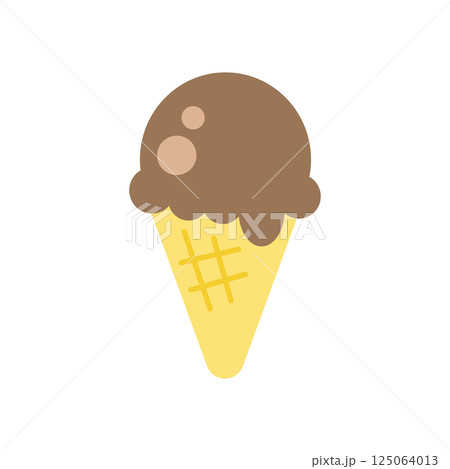 アイスクリームのアイコン（チョコ） 125064013