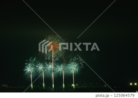 初夏の夜空を彩る花火 125064579