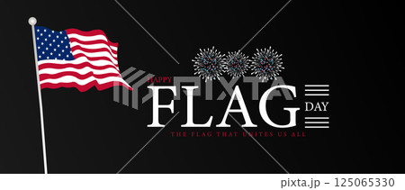 Proudly Waving Celebrating Flag Day on June 14 125065330