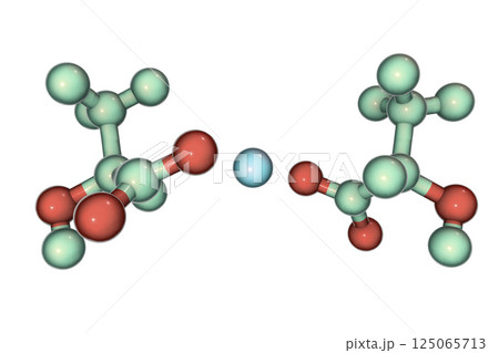 Calcium lactate molecule Calcium lactate molecule 125065713