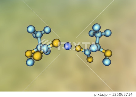 Calcium lactate molecule Calcium lactate molecule 125065714