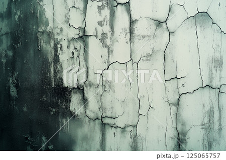 Cracked Painted Wall Texture with Grunge Details in Dark Hallway Cracked Painted Wall Texture with Grunge Details in Dark Hallway 125065757