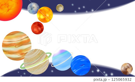 占星術10天体のフレーム（16:9サイズ）02 125065932